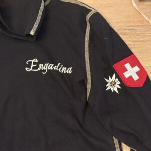 Alp N Rock Black Short Sleeve Tee with Red and White Accents